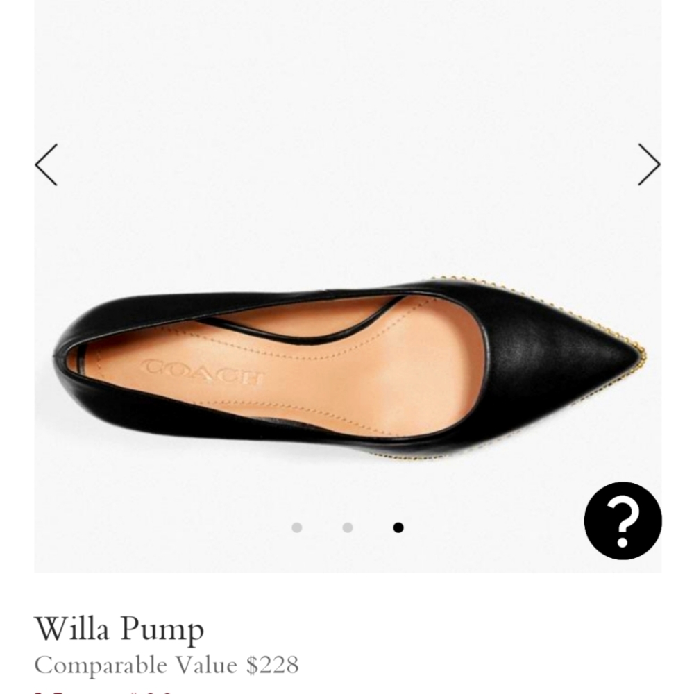 Coach Black Willa Heels